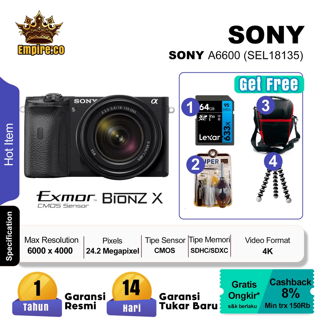 Sony A6600 Kit 18-135mm / Sony Alpha A6600M / Sony Alpha 6600 Kit