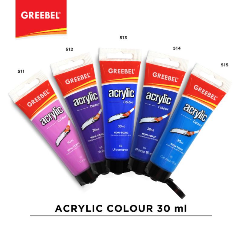 GREEBEL / Cat Akrilik / Acrylic Colour / Acrylic Paint 30 ml
