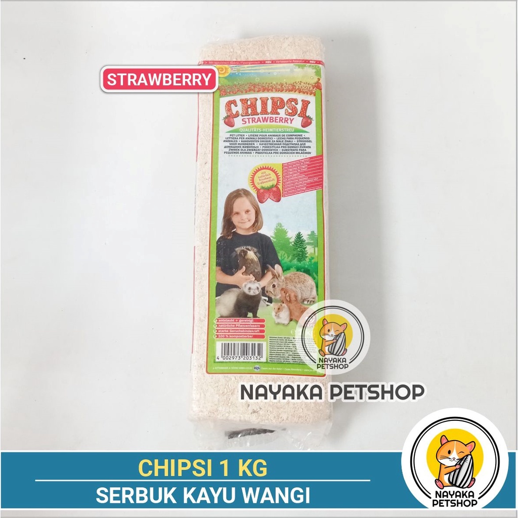 Chipsi 1 Kg Serbuk Kayu Hamster Wangi Buah Apel Jeruk Strawberry Serutan Pet Bedding Alas Kandang Marmut Kelinci Landak Tupai Gerbil Hewan