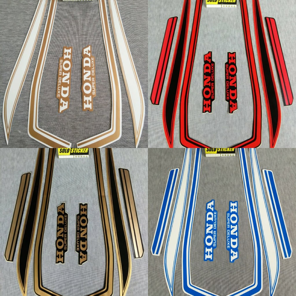 STRIPING STICKER MOTOR HONDA GL100 GL 100 - 125 1979 1980