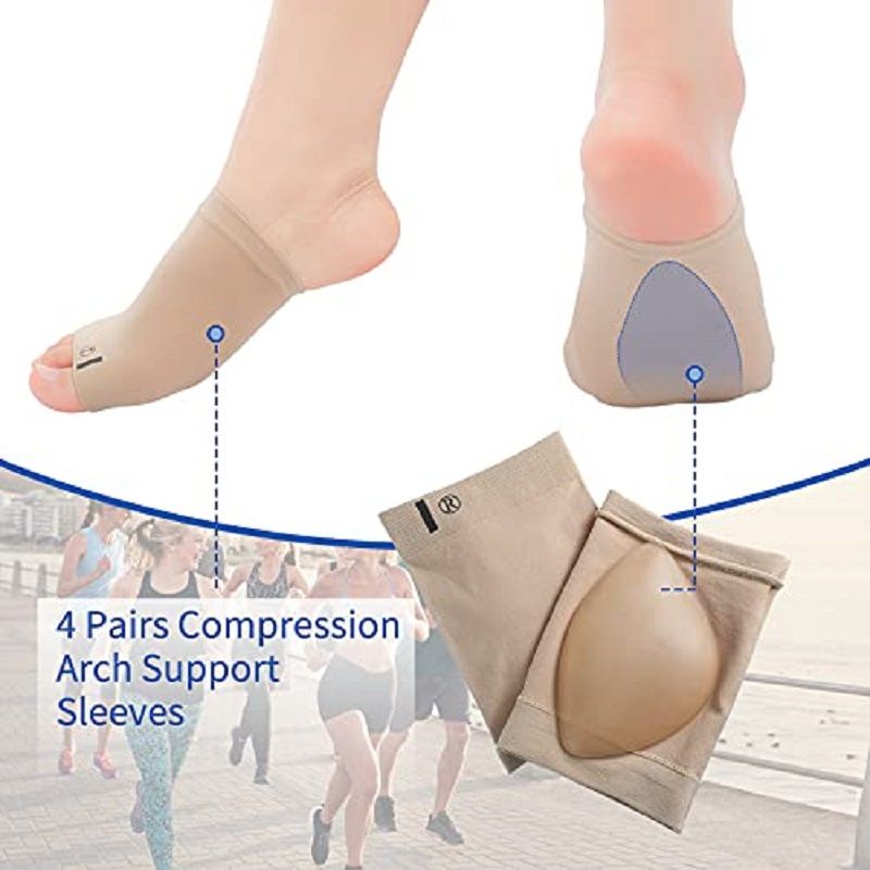 2pcs Foot Arch Support Insole Arch Flat Cushion Insole Kaki Datar Flat Foot Untuk Kaki Datar Terapi