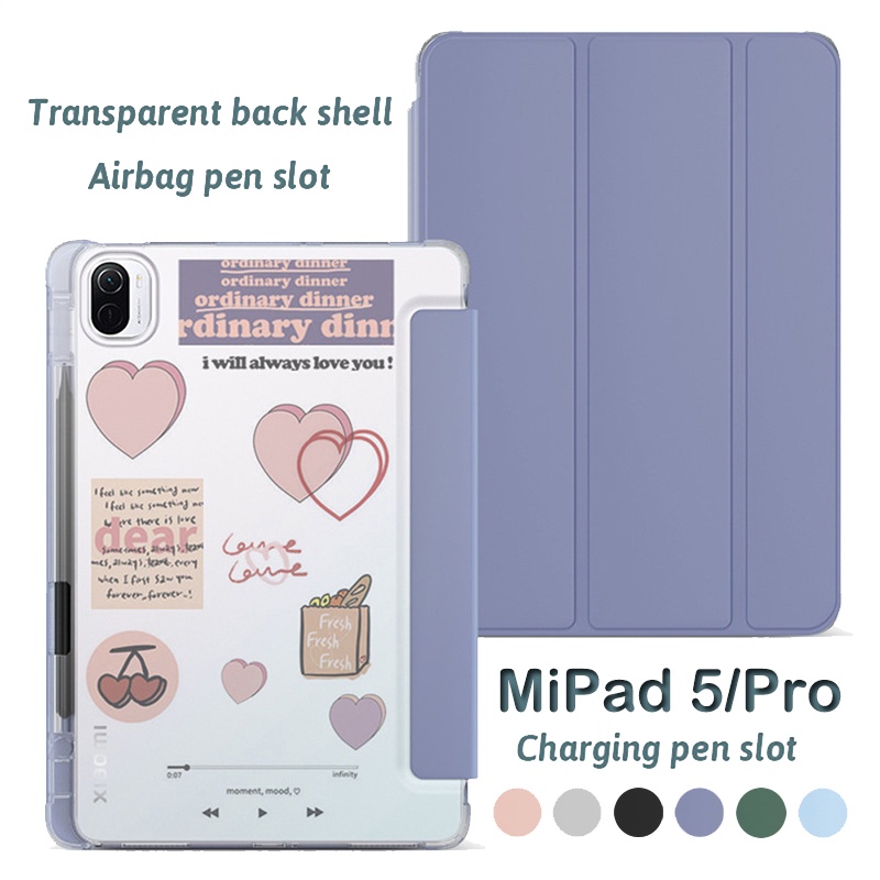 Case Redmi Pad SE 11 inch Xiaomi Pad 7 / 7pro 11.2 Redmi Pad 10.61&quot; Flip Soft Case Xiaomi Pad 5/5pro Transparent TPU Case with Pen Holder