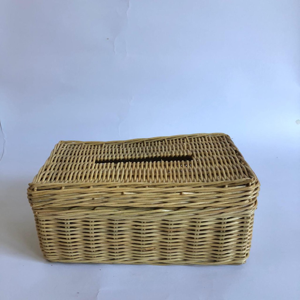 Tempat Tissue Rotan  01 Shopee Indonesia