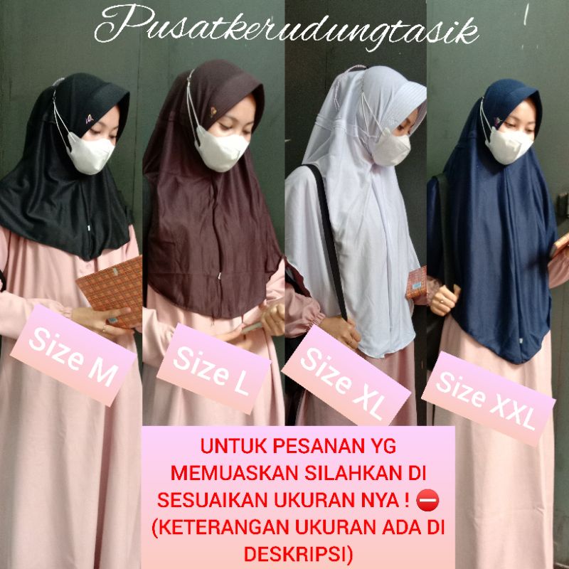 PART 1 GRATIS ONGKIR // TERLARIS RABBANI KW PREMIUM GRADE A JILBAB SEKOLAH BAHAN KAOS SERUT TUTUP MO