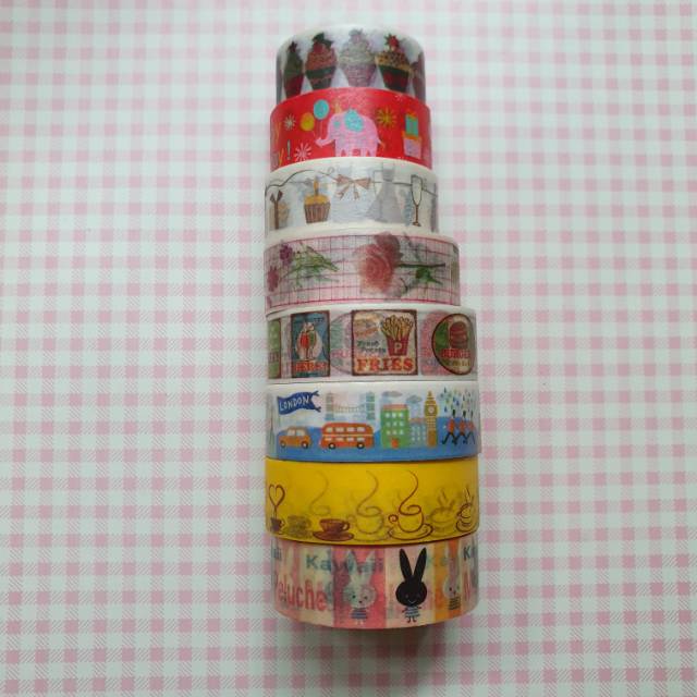 

washi tape sample for scrapbook and journal ( per meter )