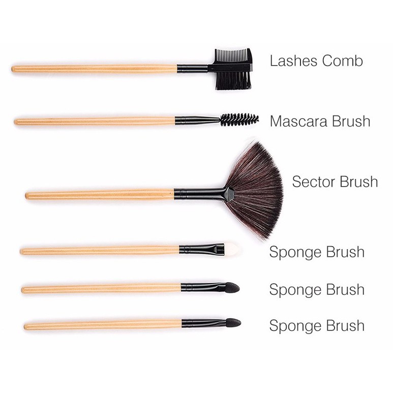 gs8 Biutte.co Kuas Brush Make Up 32 Set dengan Pouch tempat makeup MAG5168