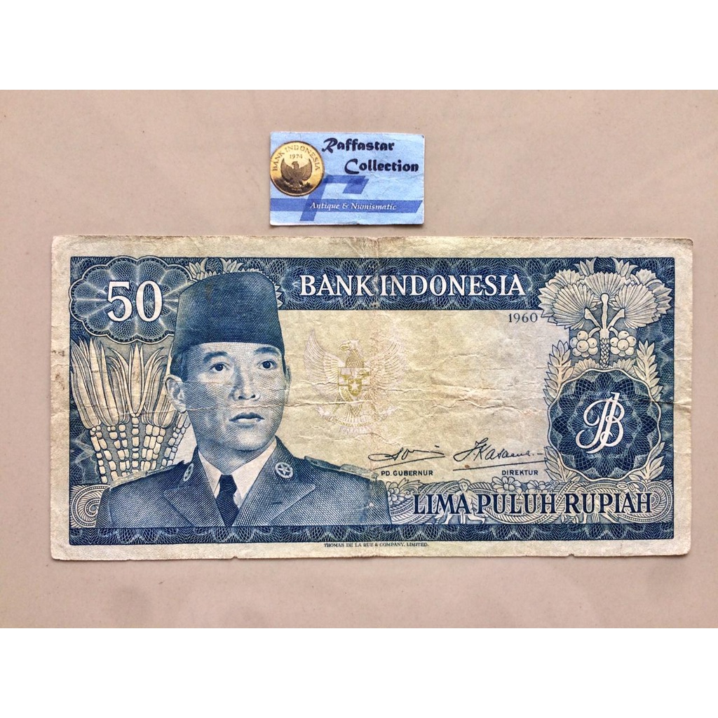 uang lama 50 soekarno 1960