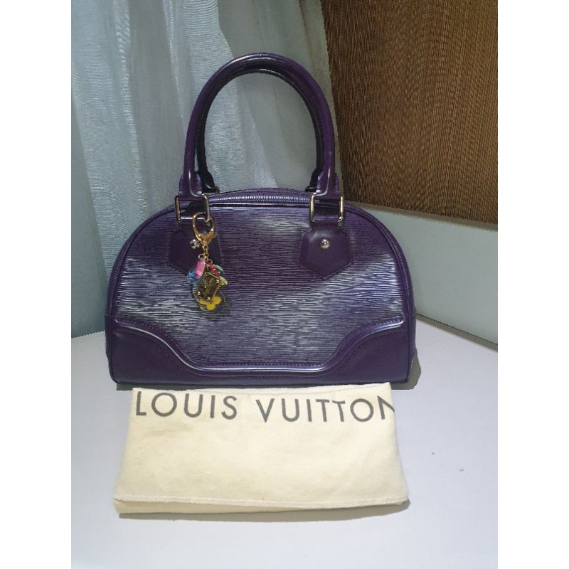 LV epi leather purple authentic