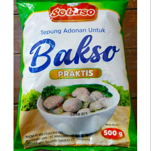 Jual Sobaso Tepung Adonan Untuk Bakso 500 Gr Shopee Indonesia