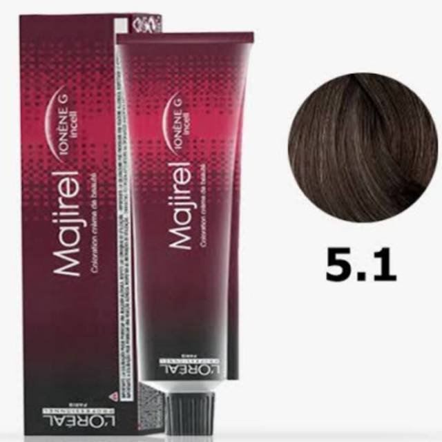 50 ML L'Oreal Majirel No 5.1 light ash brown / Cat Rambut