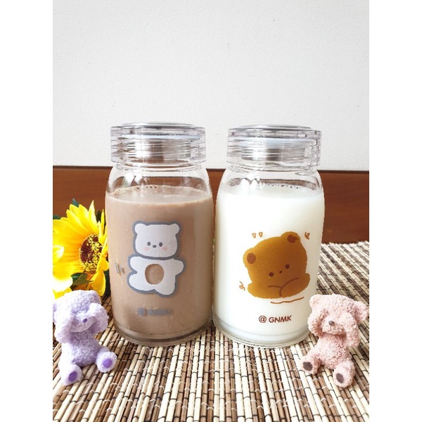 [SALE READY STOCK] Korean Glass Bottle Aesthetic ala Youtuber Korea *antitumpah
