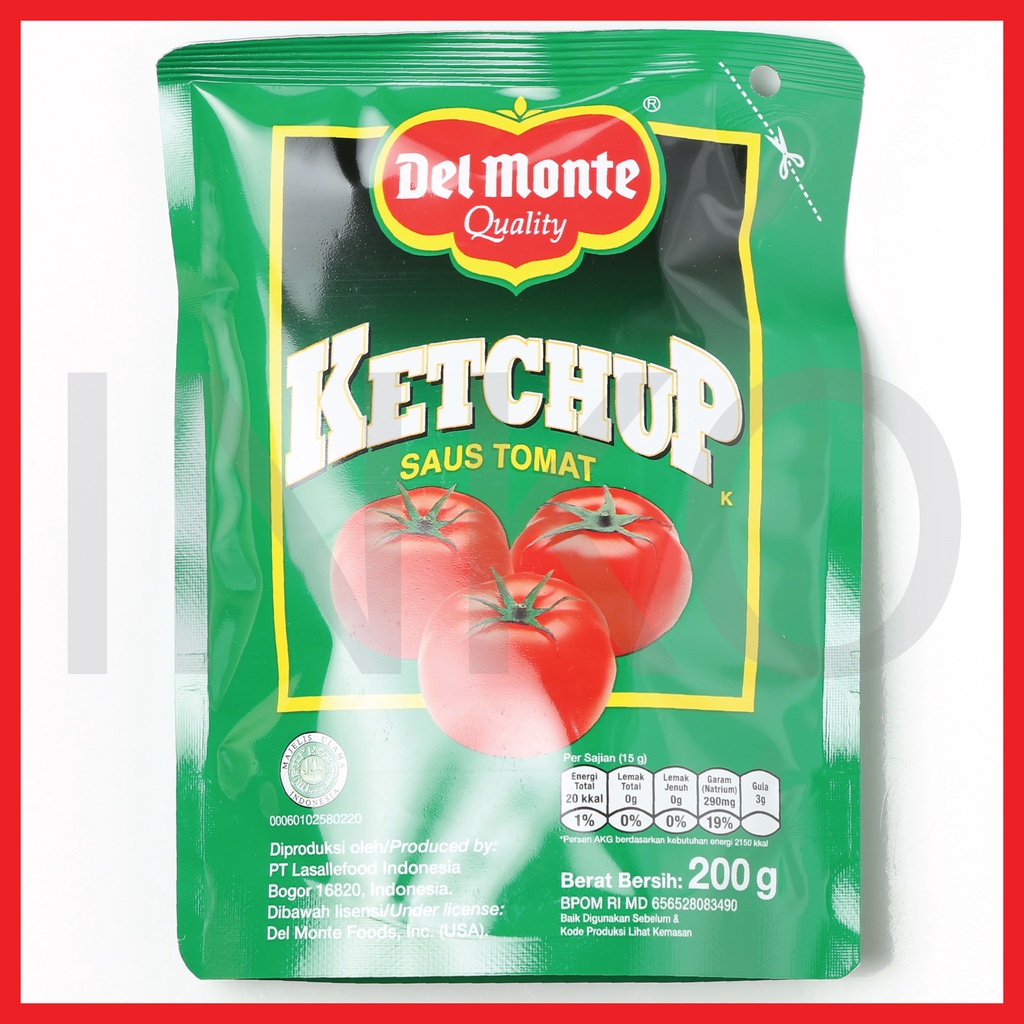 

DELMONTE SAUS TOMAT KETCHUP SAUCE STANDING POUCH 200ML