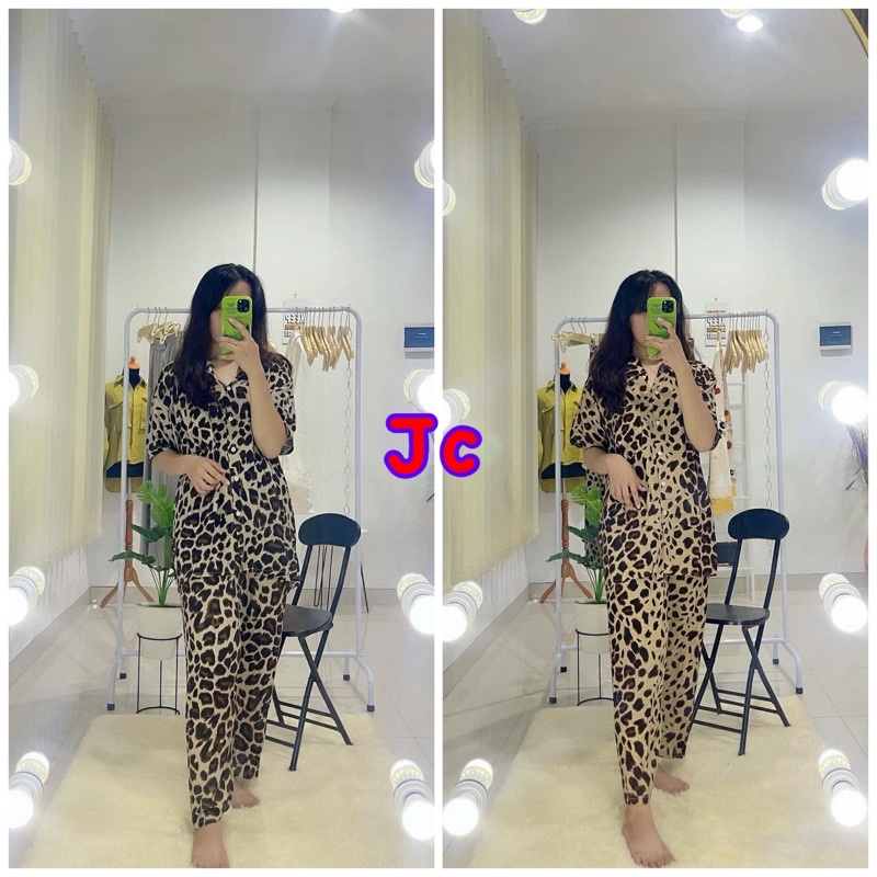 JC- Piyama Rayon Leopard Premium CP / Piyama Rayon Premium / Piyama Rayon Jumbo