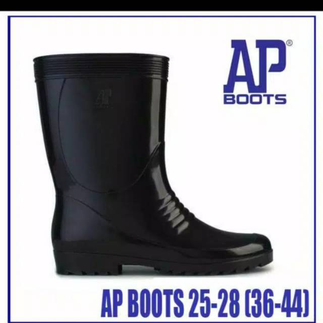 sepatu boot air merk AP (AP1 hitam)