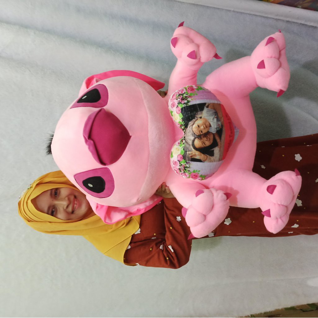 TERMURAH!! UKIR NAMA BONEKA STITCH GIANT MURAH ukir Nama atau PHOTO