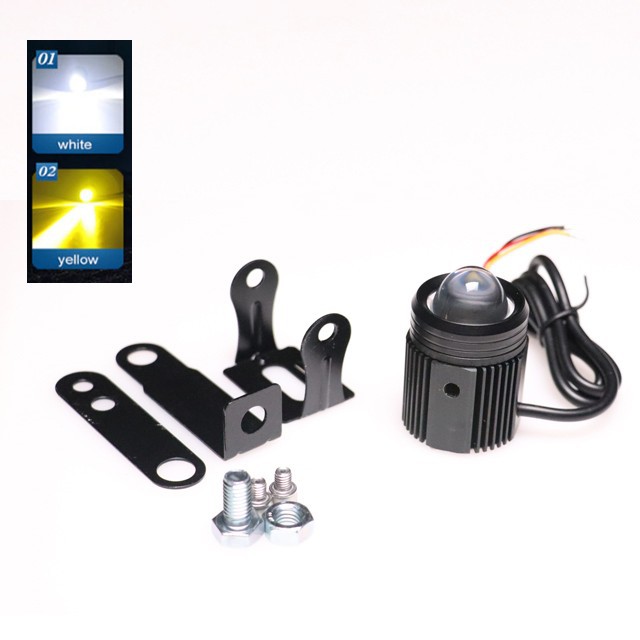 Lampu Sorot Tembak Laser foglamp Dual Colour Mini Driving Led Ayoto