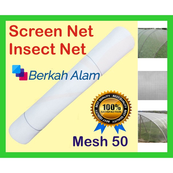 Insect Net / Screen Net / Kelambu / Jaring Penghalang Serangga Putih