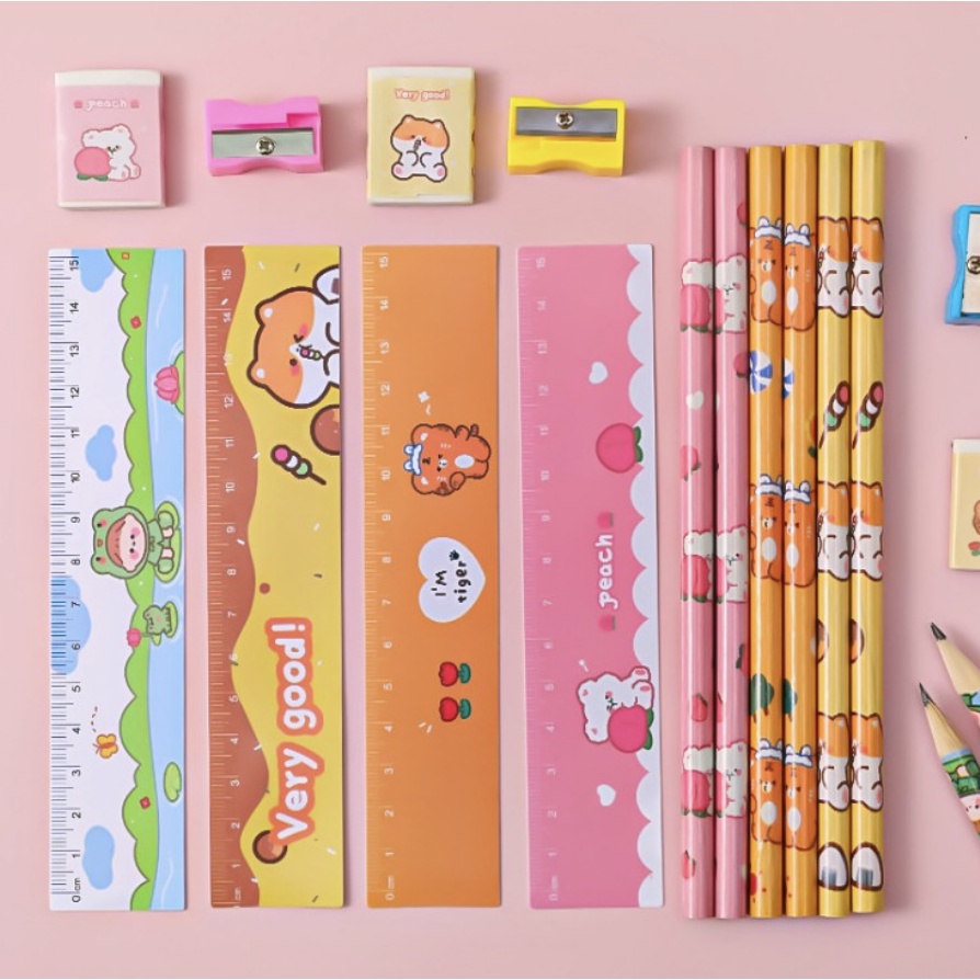 PAKET ALAT TULIS 5 IN 1 / ALAT TULIS SET 5 IN 1 / STATIONERY SET