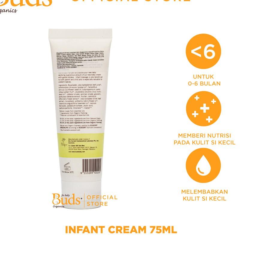 BUDS EVERYDAY ORGANIC INFANT BABY CREAM 75ML