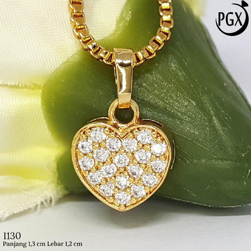 PGX Liontin Kalung Xuping Wanita Perhiasan Lapis Emas Aksesoris Fashion - I130