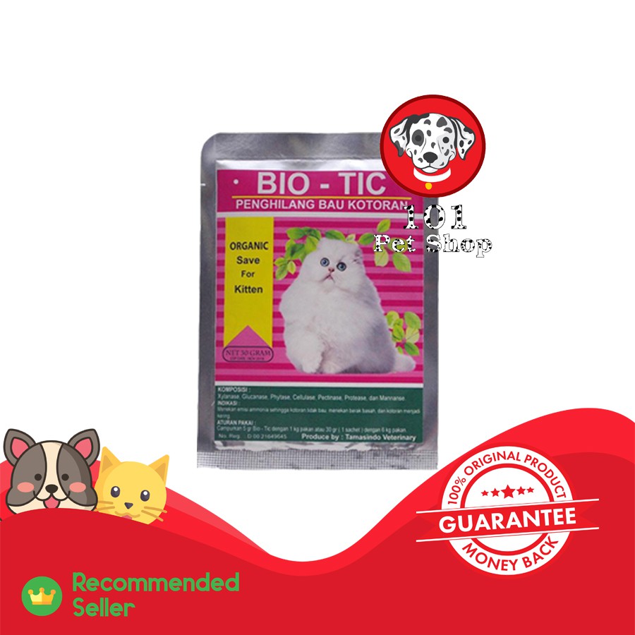 BIOTIC 50GR - PENGHILANG BAU KOTORAN UNTUK KUCING &amp; ANJING