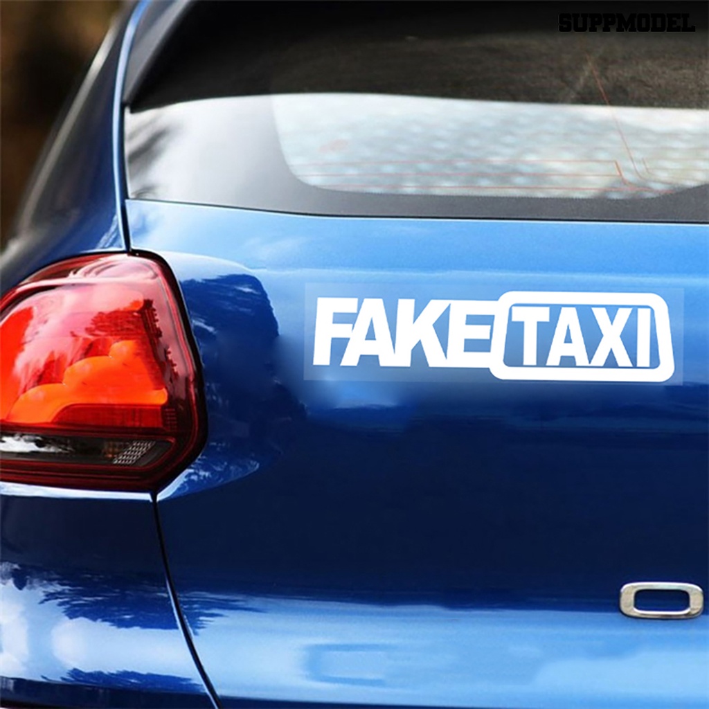 Sl Stiker Tulisan FAKE TAXI Untuk Dekorasi Mobil