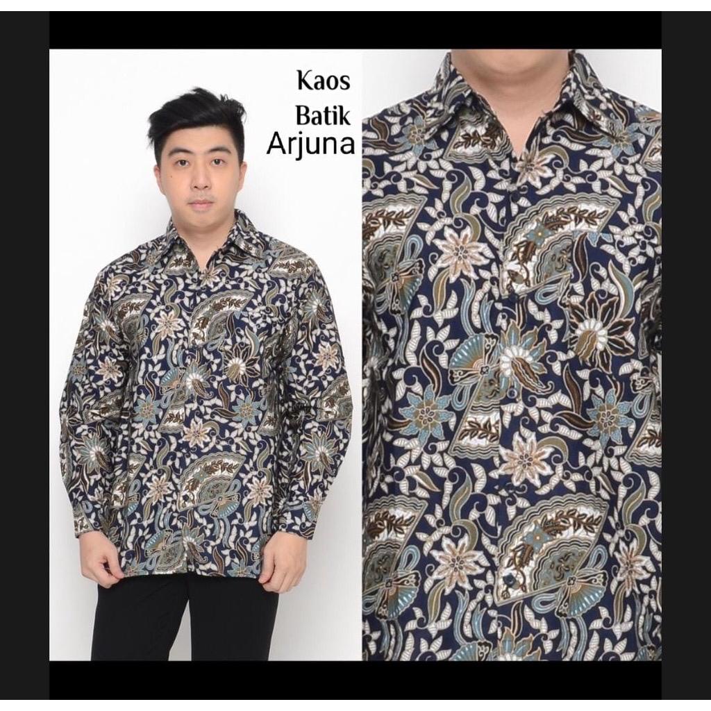 Kemeja Pria Batik Dewasa Batik Cowo Katun Halus Premium Size M L XL XXL