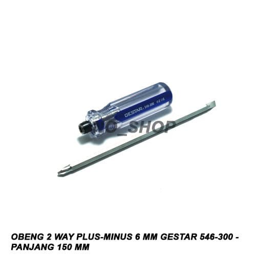 GESTAR 546-300 - Panjang 150 mm Obeng 2 Way Plus-Minus 6 mm