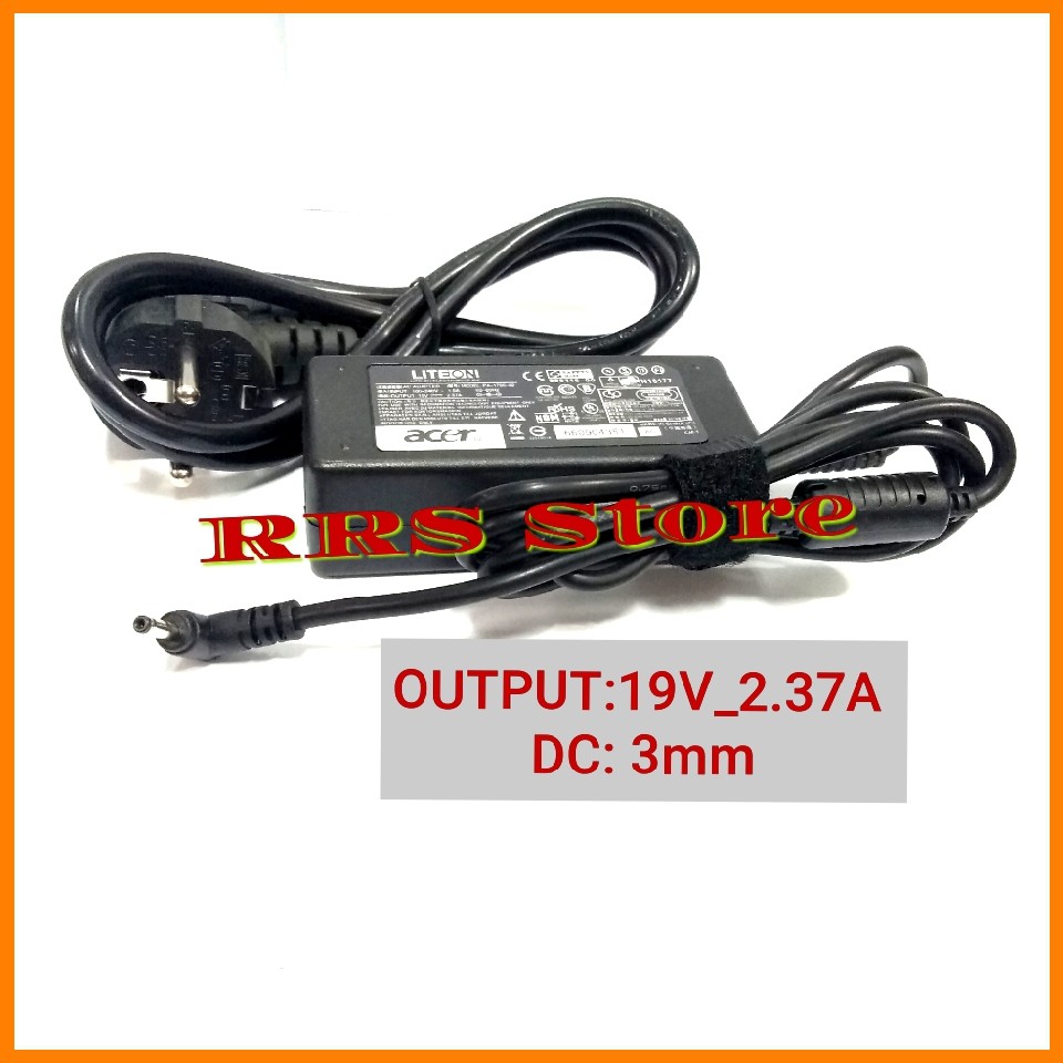 Adaptor Charger laptop ACER ORIGINAL 19V 2.37A DC-3MM