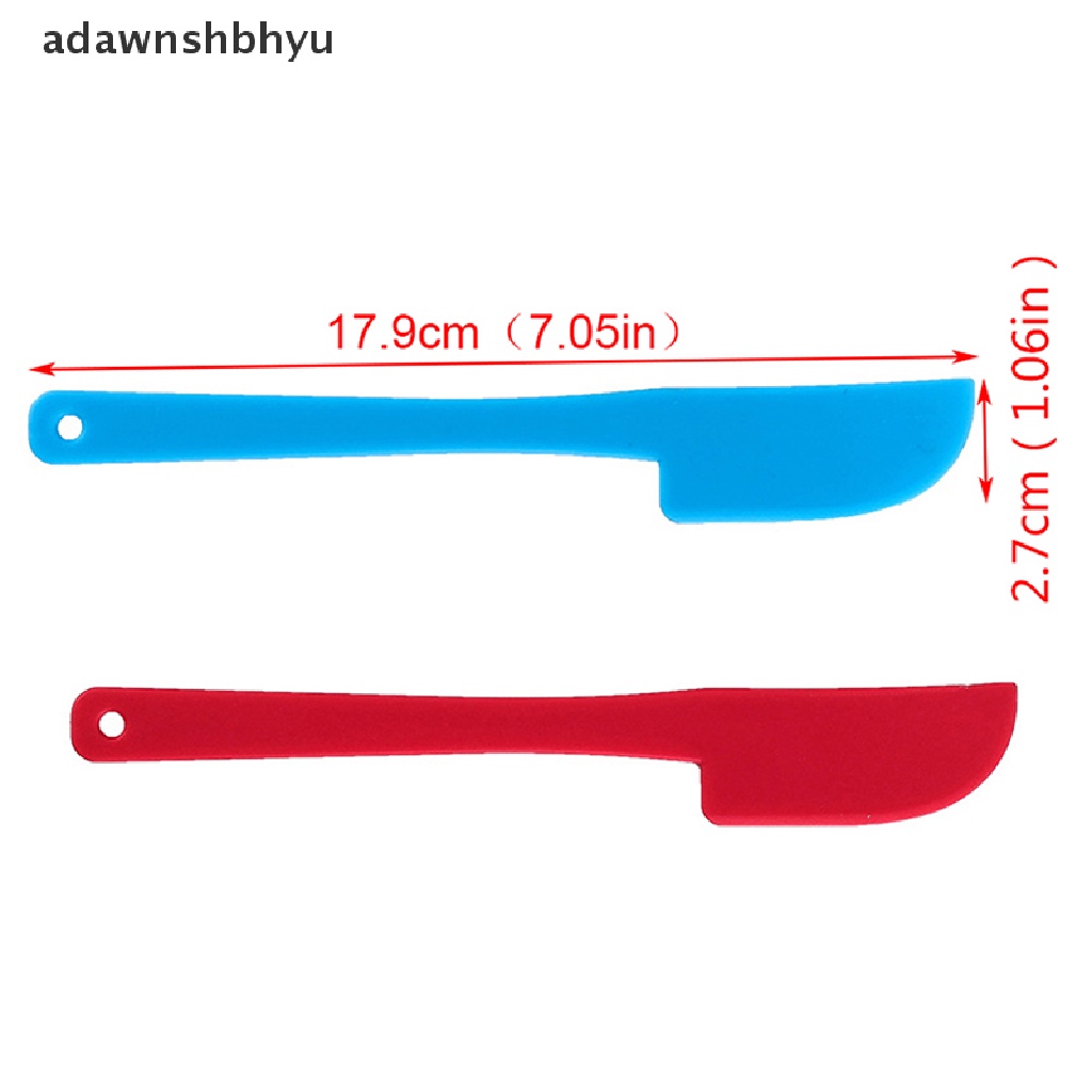 [adawnshbhyu] 1pcs Silikon Dapur Baking Kue Cream Spatula Mixing Scraper Brush Mentega Alat