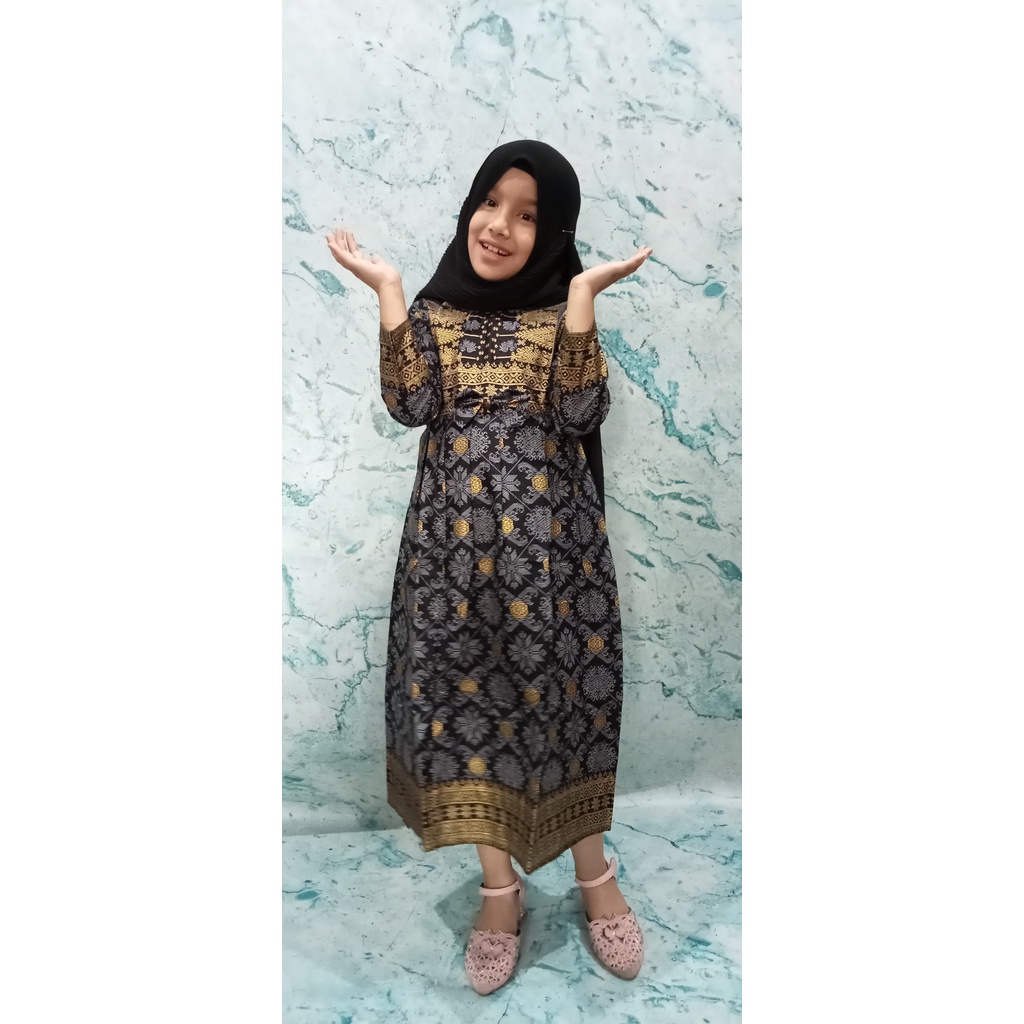 GAMIS ANAK ANISA  DAN MALIKA SONGKET/ COUPLE ANISA