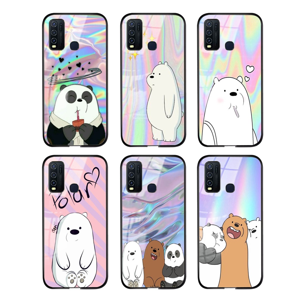 Softcase Glass Kaca Kartun For Vivo Y30/Y50/Y30i - [SK 02] - Case Vivo Y30-Casing Vivo Y50- Casing H