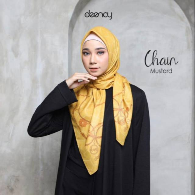 HIJAB DEENAY CHAIN MUSTARD