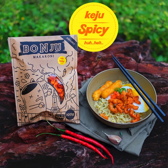 

Makaroni bonju rasa keju spicy