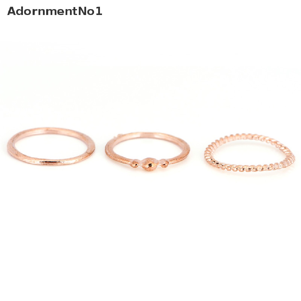 (AdornmentNo1) 12pcs / Set Cincin Buku Jari Aneka Bentuk Warna Gold Gaya Vintage Punk Untuk Wanita