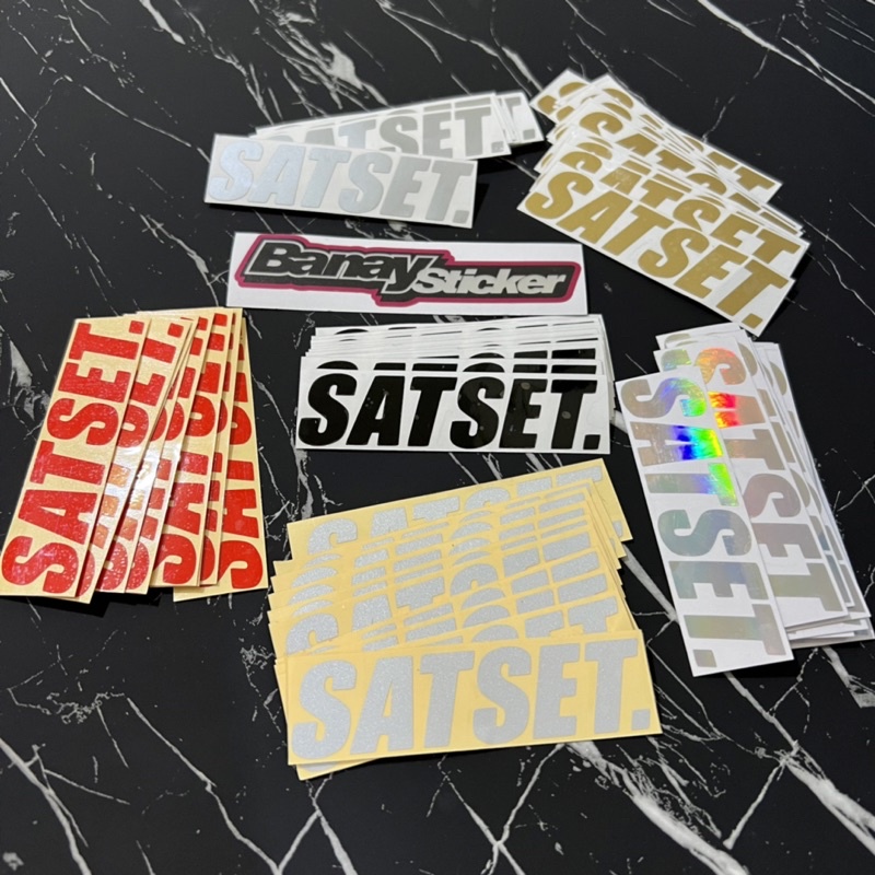 STICKER SATSET CUTTING