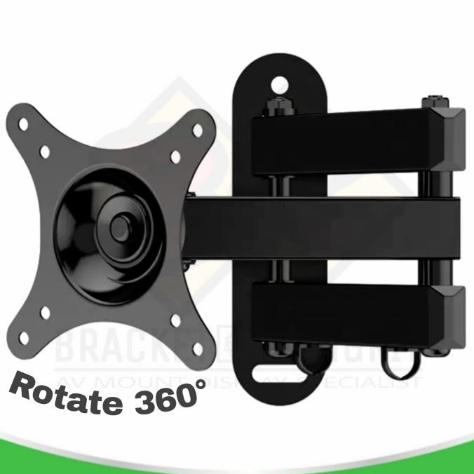 Bracket TV 10"-32" Layar Putar Braket Briket TV Monitor Rotate 360