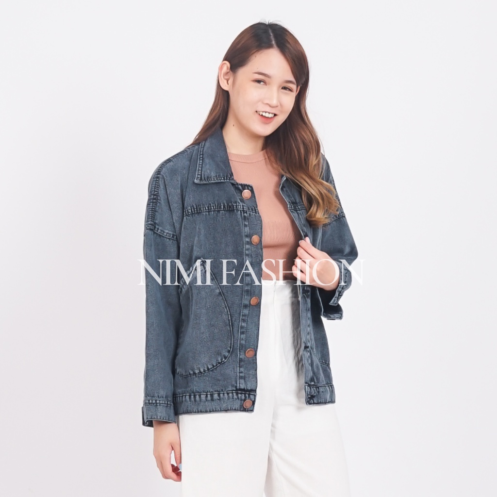 Jaket Oversize Wanita / Jaket Jeans Wanita / Jaket Denim Wanita