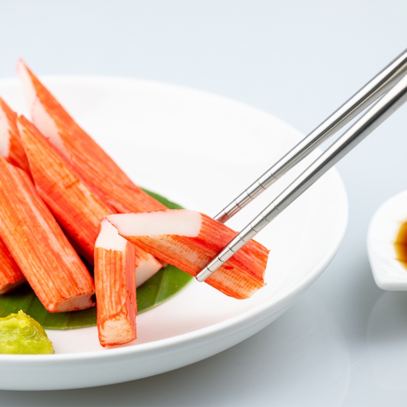 5 Pasang / 1 Set Sumpit Spiral Bahan Stainless Steel Anti Slip Untuk Rumah / Hotel / Restoran