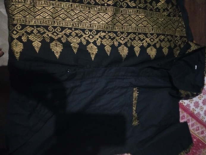 Best Seller] Couple Batik Span Pendek Anjani Kombinasi Sarimbit Keluarga Pesta Batik Pekalongan