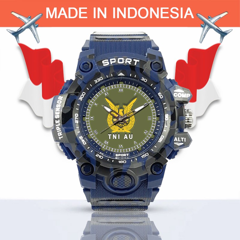 (SPECIAL EDITION) JAM TANGAN LOGO TNI-AU WATER RESISTANT NO.12