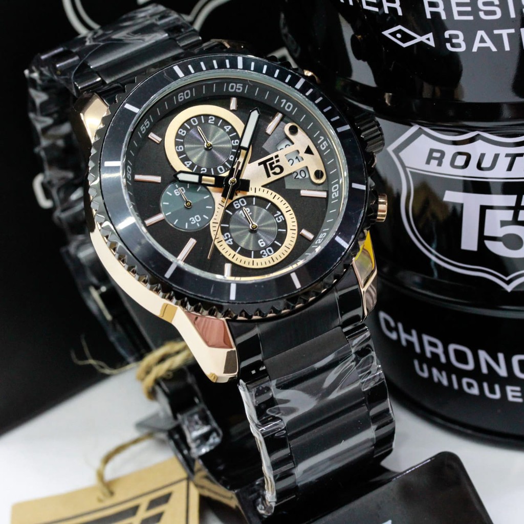 JAM TANGAN PRIA T5 H3826 CHRONOGRAPH ORIGINAL TAHAN AIR