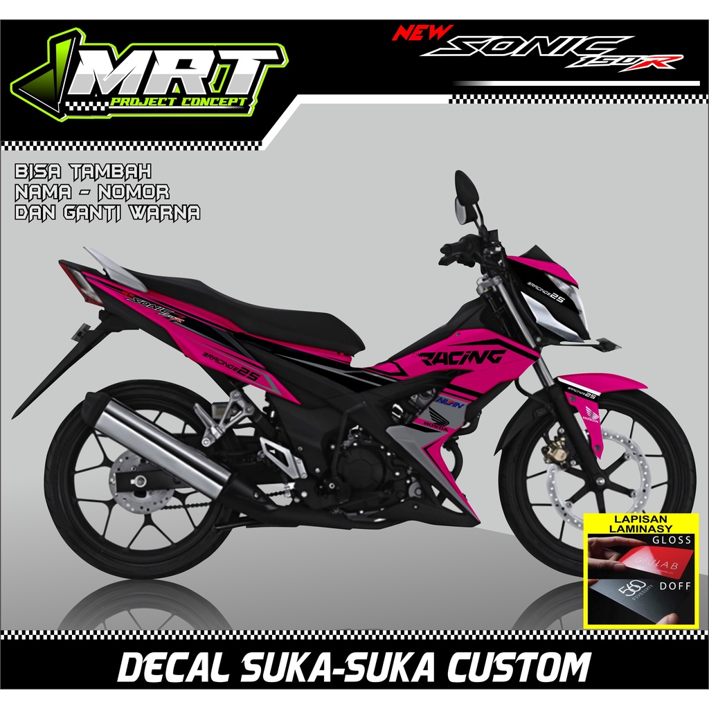 DECAL STICKER SONIC, DECAL SONIC CUSTOM