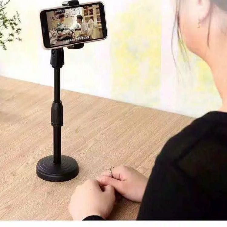 PROMO!!! RO ACC MICROPHONE PHONE STAND HOLDER lIVE BRODCAST UN MULTIFUNGSI