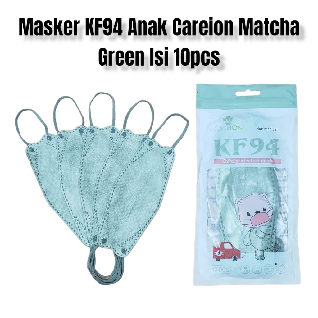 MASKER KF94 ANAK CAREION MASKER KF 94 ANAK 4PLY DISPOSABLE MASK ISI 10