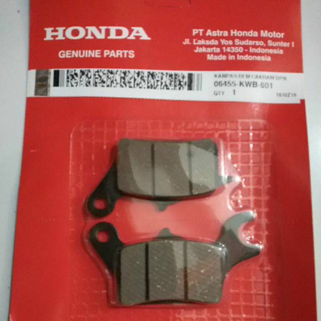 Discpad Diskpad Dispad Depan Honda Revo Absolute Blade Supra X125 Helm In Hayate Axelo 06455 KWB 601