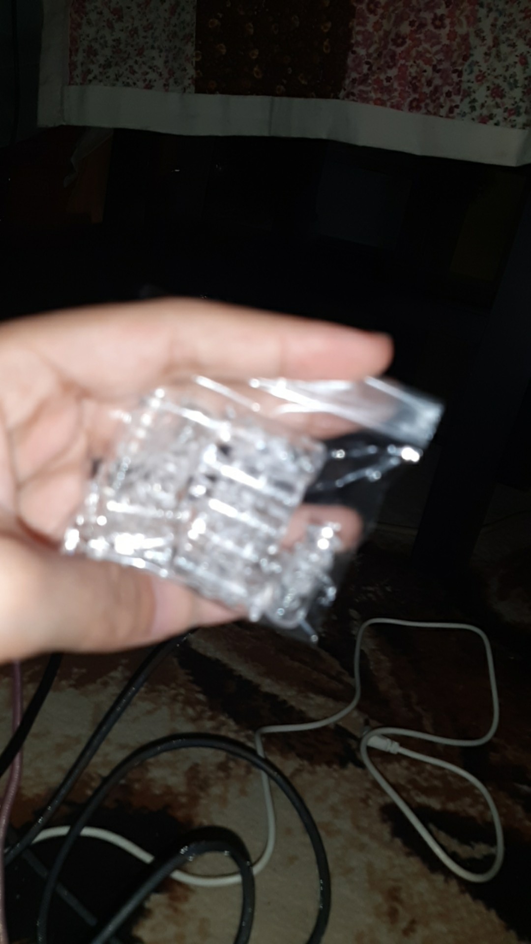 Stopper Transparan Model Botol Dua Lubang Bening