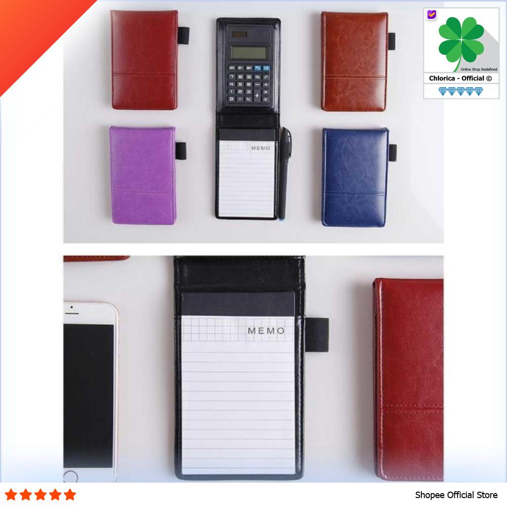 

Buku Catatan Binder Note Cover Kulit with Kalkulator - Y8302