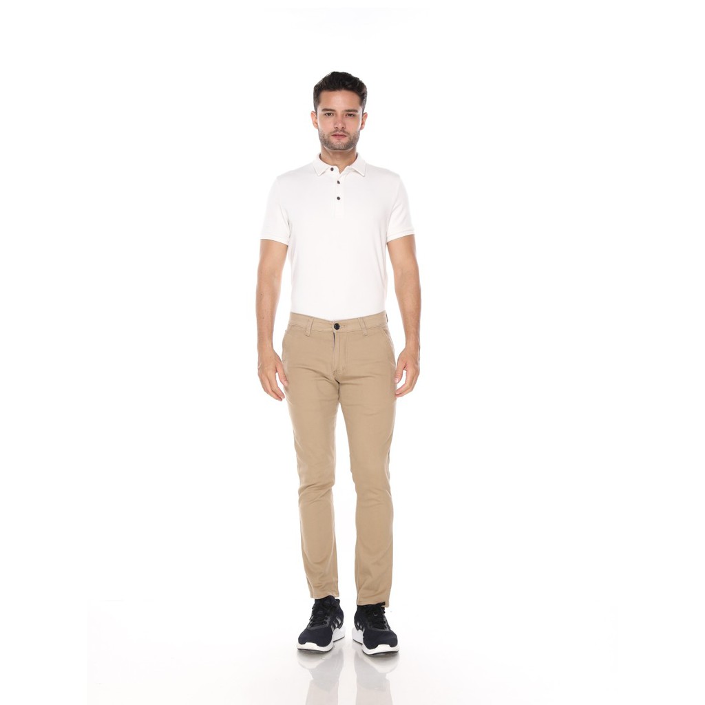 CELENA PANJANG PRIA HUBER CHINO / CHINOS CREAM BEIGE STRECHT PREMIUM