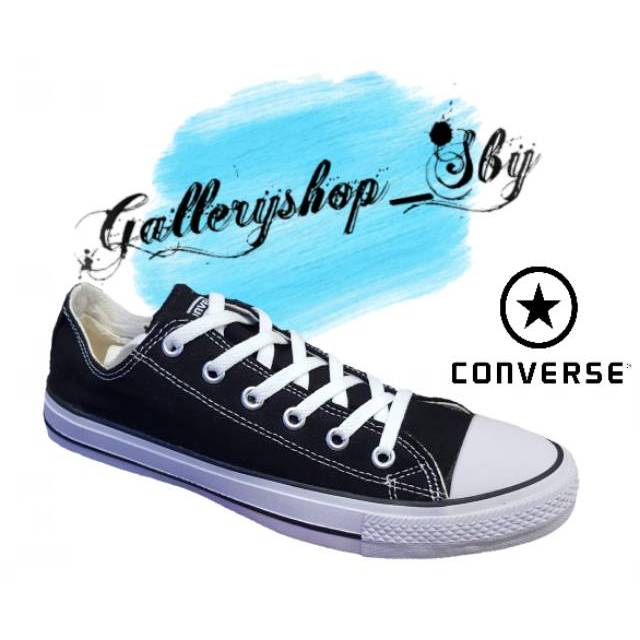 Sepatu Converse Classic Allstar Import Vietnam Black White Sneakers Kado Hadiah Cewek Cowok Murah